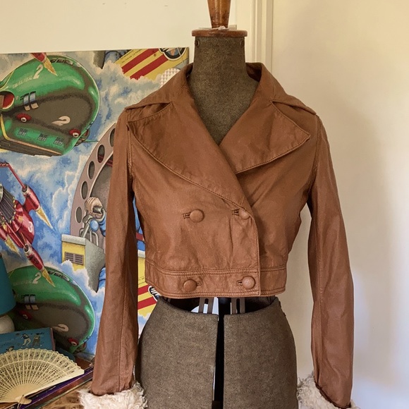 GRAB genuine leather Jacket w removable fur collar - Picture 5 of 14